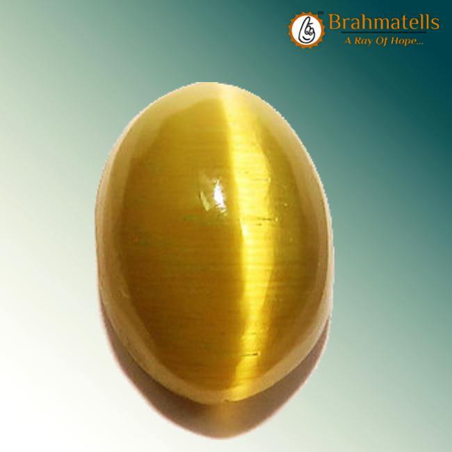 Cat’s Eye Chrysoberyl Stone - Lehsunia for Astrological Balance - BrahmatellsStore