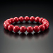 Cherry Red Coral Round Bracelet - Mars Harmony Accessory | Brahmatells - BrahmatellsStore