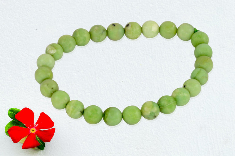 Chrysoprase 8mm Healing Bracelet for Heart & Creativity | Brahmatells - BrahmatellsStore