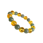 Citrine & Green Aventurine Wealth Bracelet | Business Success & Opportunity - BrahmatellsStore