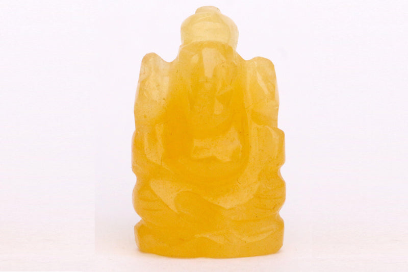 Citrine Ganesha Idol for Prosperity & Obstacle Removal | Brahmatells - BrahmatellsStore