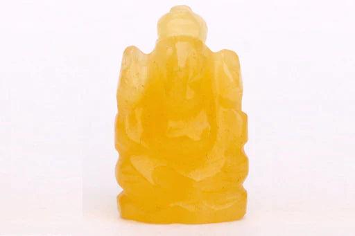 Citrine Ganesha Idol for Prosperity & Obstacle Removal | Brahmatells - BrahmatellsStore