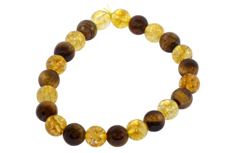 Citrine Tiger Eye Prosperity Bracelet | Brahmatells Astro Collection - BrahmatellsStore