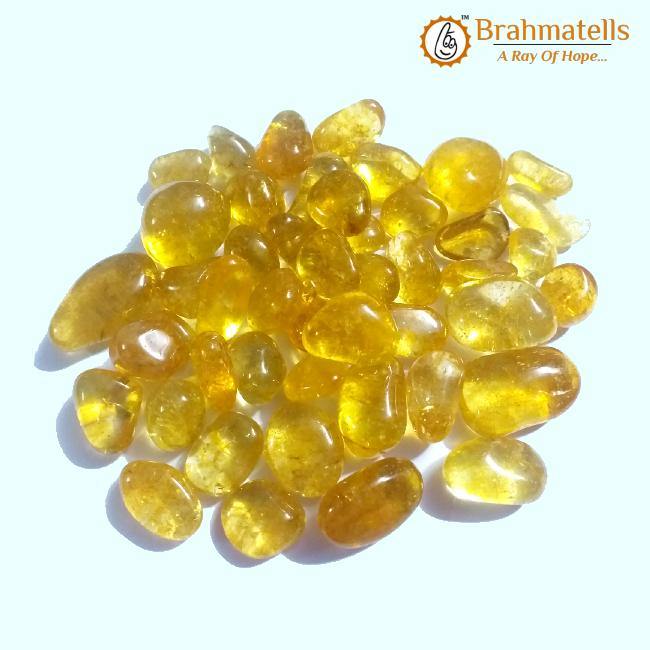 Citrine Tumble Stones: Unlock Positivity & Prosperity | Brahmatells - BrahmatellsStore
