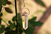 Clear Quartz Crystal Double Side Pendant - BrahmatellsStore