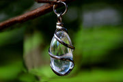 Clear Quartz Crystal Shivlingam Pendent - BrahmatellsStore