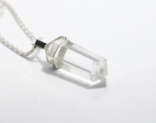 Clear Quartz Double Point Pencil Pendant - BrahmatellsStore