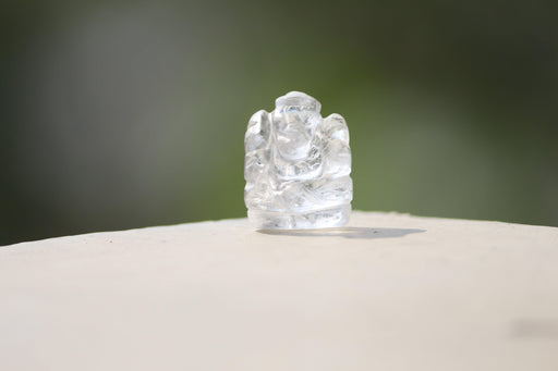 Clear Quartz Ganesha Idol for Prosperity & Protection | Brahmatells - BrahmatellsStore