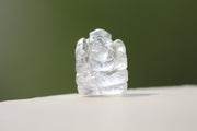 Clear Quartz Ganesha Idol for Prosperity & Protection | Brahmatells - BrahmatellsStore