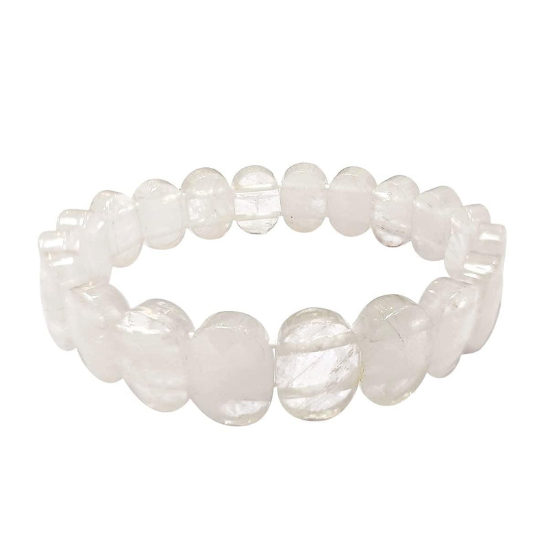 Clear Quartz Oval Faceted Bracelet | Energy Amplifying Crystal | Brahmatells - BrahmatellsStore