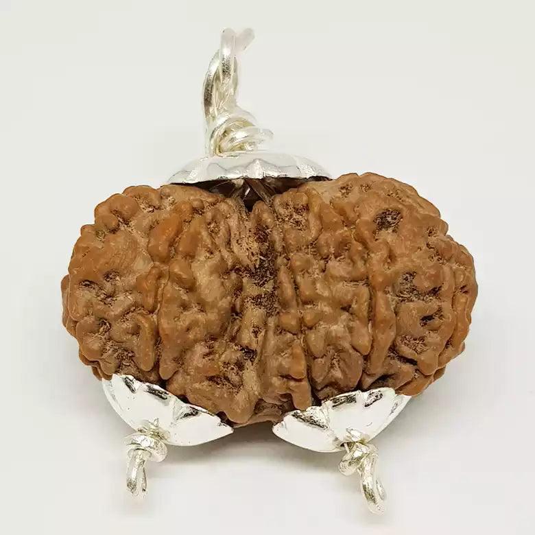Collector Gauri Shankar Rudraksha Pendant - Divine Harmony & Unity | Brahmatells - BrahmatellsStore