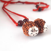 Collector Size Gauri Shankar Rudraksha Pendant - Divine Harmony | Brahmatells - BrahmatellsStore