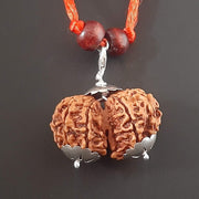 Collector Size Gauri Shankar Rudraksha Pendant - Divine Harmony | Brahmatells - BrahmatellsStore
