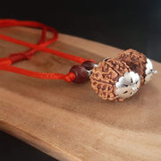 Collector Size Gauri Shankar Rudraksha Pendant - Divine Harmony | Brahmatells - BrahmatellsStore