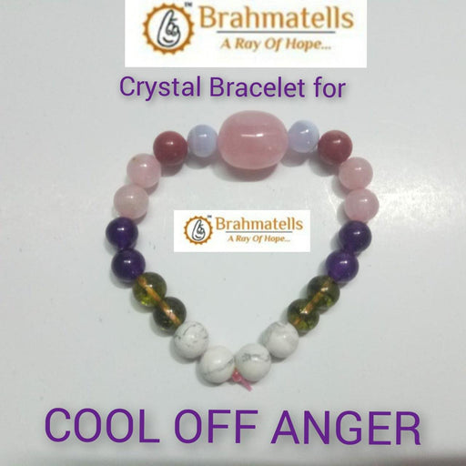 Cool Off Anger Bracelet - Soothe Emotions with Healing Crystals | Brahmatells - BrahmatellsStore