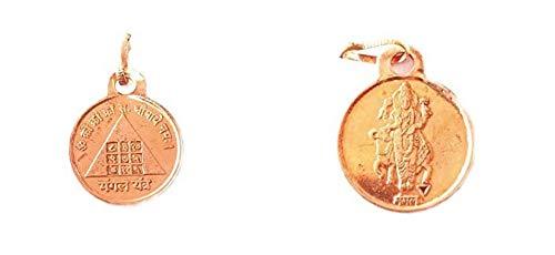 Copper Multicolour Mangal Yantra Pendent with Photo - BrahmatellsStore