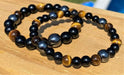 Couples Tiger's Eye & Obsidian Bracelet for Harmony | Brahmatells - BrahmatellsStore