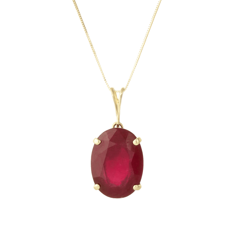 Crimson Red Ruby Manak Oval Pendant - Sun's Radiance | Brahmatells - BrahmatellsStore