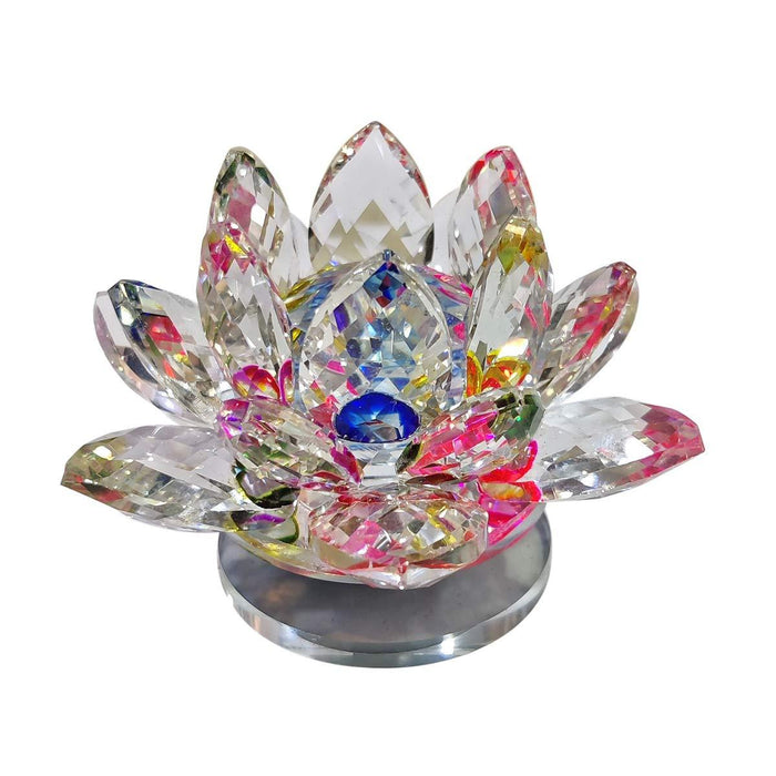 Crystal Lotus Flower - Vastu & Reiki Energized for Prosperity | Brahmatells - BrahmatellsStore