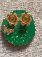 Customized Green Rakhi Pooja Thalli - BrahmatellsStore