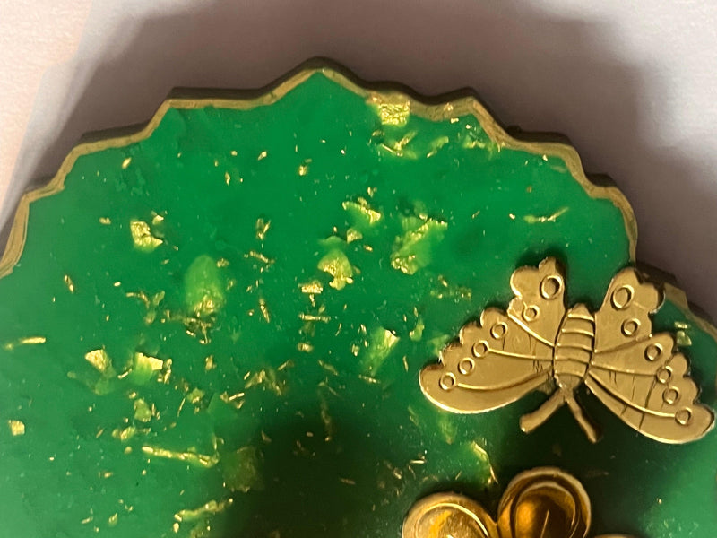 Customized Green Rakhi Pooja Thalli - BrahmatellsStore