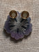 Customized Purple flower shape Rakhi Pooja Thalli with Rakhi - BrahmatellsStore
