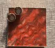 Customized Red square Rakhi Pooja Thalli with Rakhi - BrahmatellsStore