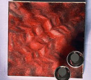 Customized Red square Rakhi Pooja Thalli with Rakhi - BrahmatellsStore