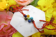 Customized yellow Rakhi Pooja Thalli - BrahmatellsStore