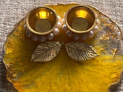 Customized yellow Rakhi Pooja Thalli - BrahmatellsStore