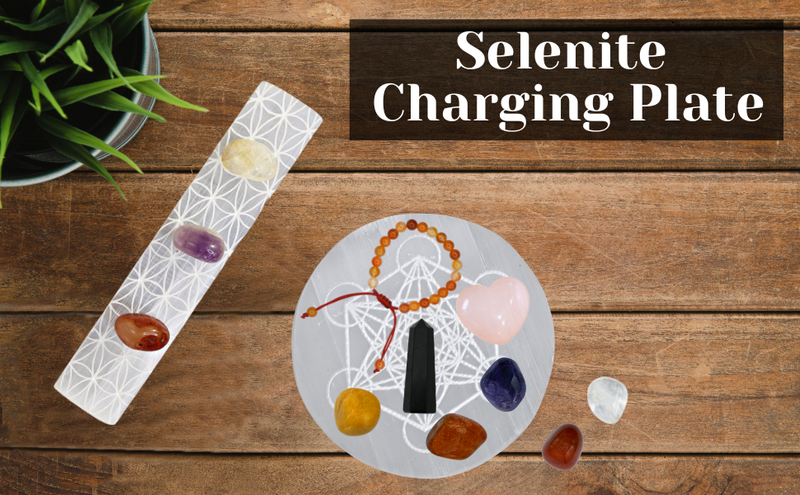 Selenite Charging Plate Flower of Life