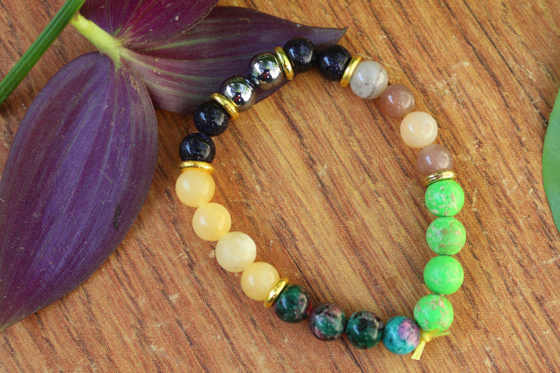 December Birthstone Crystal Bracelet - Celebrate Generosity & Wisdom - Brahmatells - BrahmatellsStore