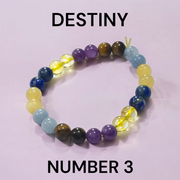 Destiny Number 3 Bracelet | Joy & Creativity - BrahmatellsStore