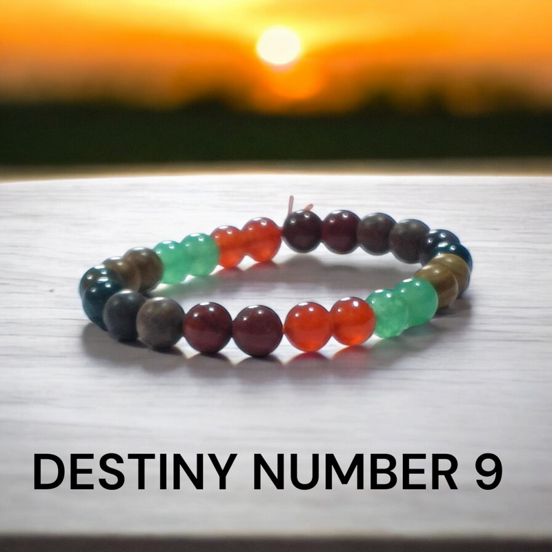 Destiny Number 9 Bracelet | Renewal & Strength - BrahmatellsStore