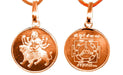 Durga Bisa Yantra Pendant In Pure Copper Blessed And Energized Locket - BrahmatellsStore