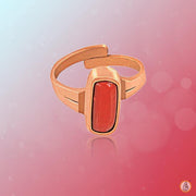 Egyptian Red Coral Capsule Ring | Brahmatells - BrahmatellsStore