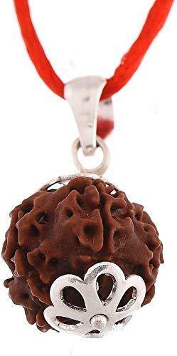Eight Mukhi Rudraksha Silver Pendant - Lord Ganesha's Blessings Unlocked | Brahmatells - BrahmatellsStore
