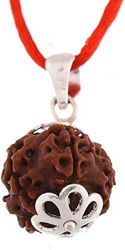 Eight Mukhi Rudraksha Silver Pendant - Lord Ganesha's Blessings Unlocked | Brahmatells - BrahmatellsStore