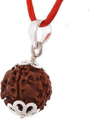 Eight Mukhi Rudraksha Silver Pendant - Lord Ganesha's Blessings Unlocked | Brahmatells - BrahmatellsStore