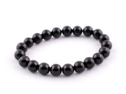 Elegant Black Agate Bracelet - 8mm Beads | Brahmatells - BrahmatellsStore