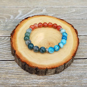 Elemental Harmony Bracelet - Apatite, Fire Agate, Moss Agate | Brahmatells - BrahmatellsStore
