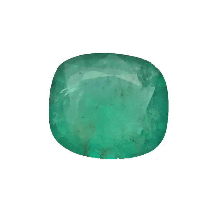 Emerald cushion-intense-bluish green BTE101GSM - BrahmatellsStore