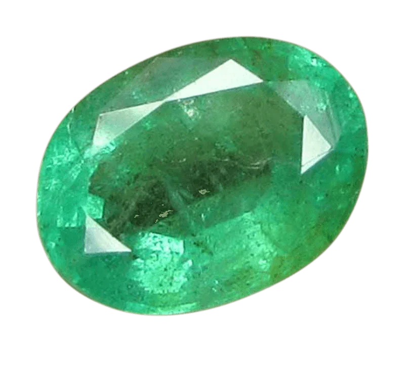 Emerald oval-bluish-green BTE106GSM - BrahmatellsStore