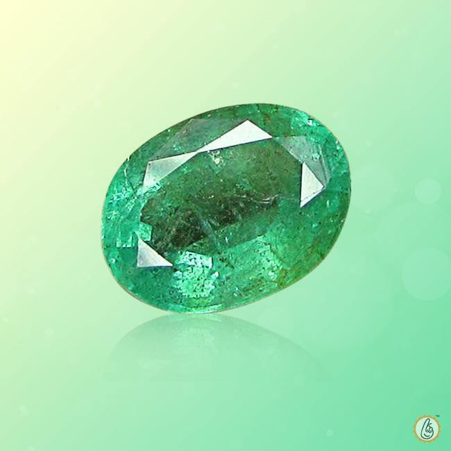 Emerald oval-bluish-green BTE106GSM - BrahmatellsStore