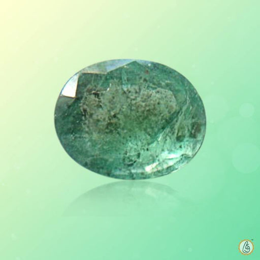 Emerald oval-dark bluish-green BTE113GSM - BrahmatellsStore
