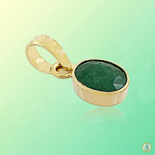 Emerald Oval Dark Green Pendant - Mercury's Wisdom | Brahmatells - BrahmatellsStore