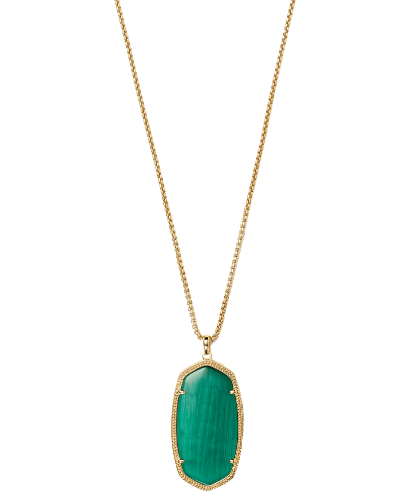 Emerald Oval Dark Green Pendant - Panna's Elegance | Brahmatells - BrahmatellsStore