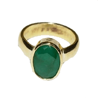 Emerald Oval-Intense Dark-Green Ring - Mercury's Gem | Brahmatells - BrahmatellsStore