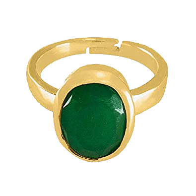 Emerald Oval-Medium Dark-Green Ring - Mercury's Choice | Brahmatells - BrahmatellsStore