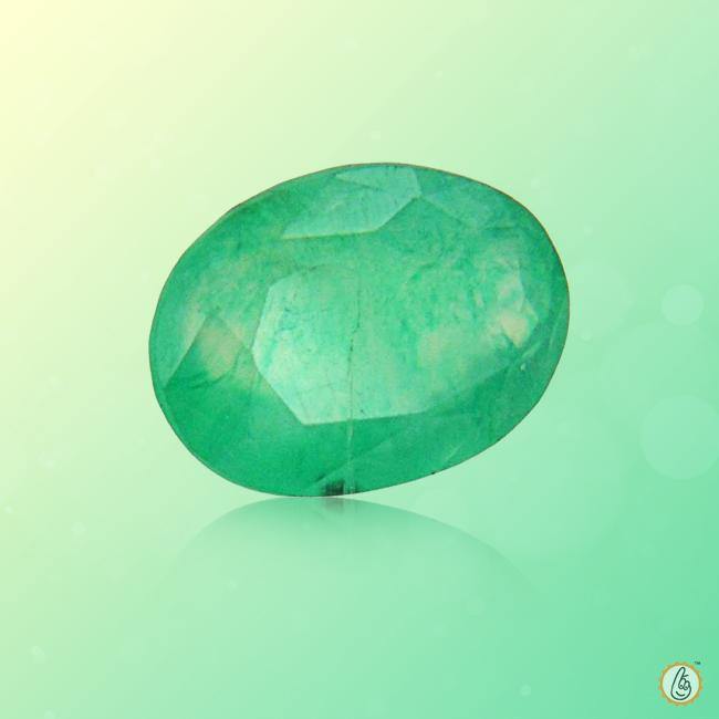 Emerald oval-natural-light-green BTE110GSM - BrahmatellsStore